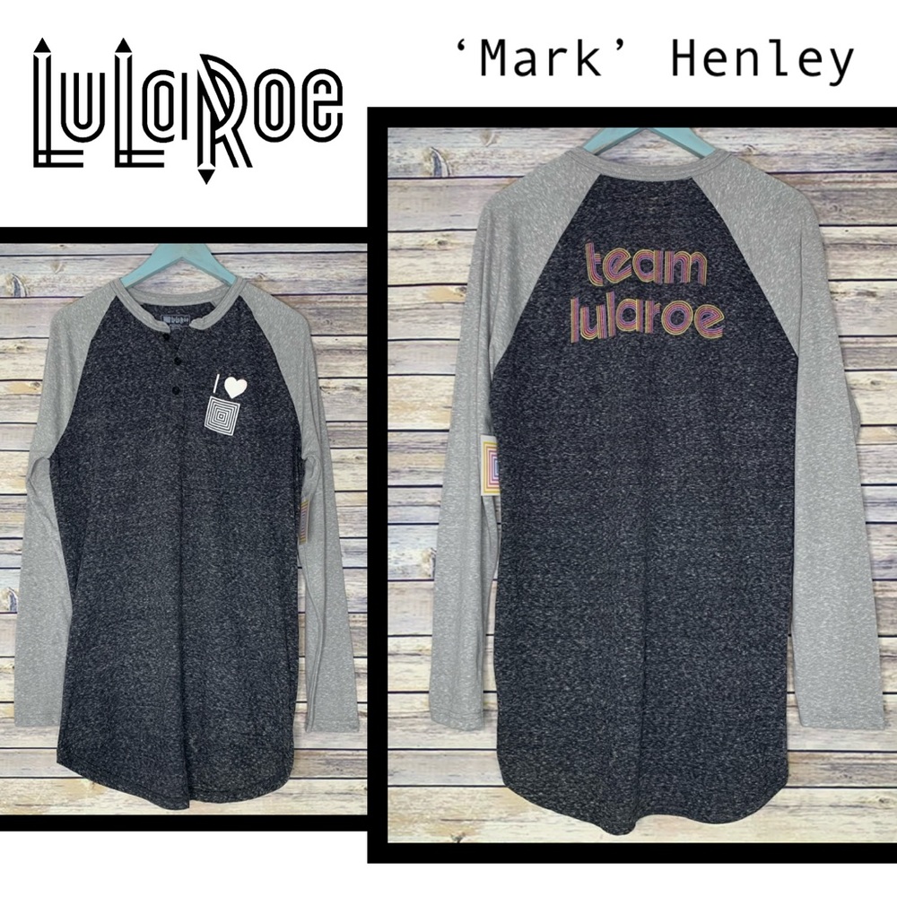 NWT LuLaRoe ‘Mark’ Henley, Team LLR, Sz M